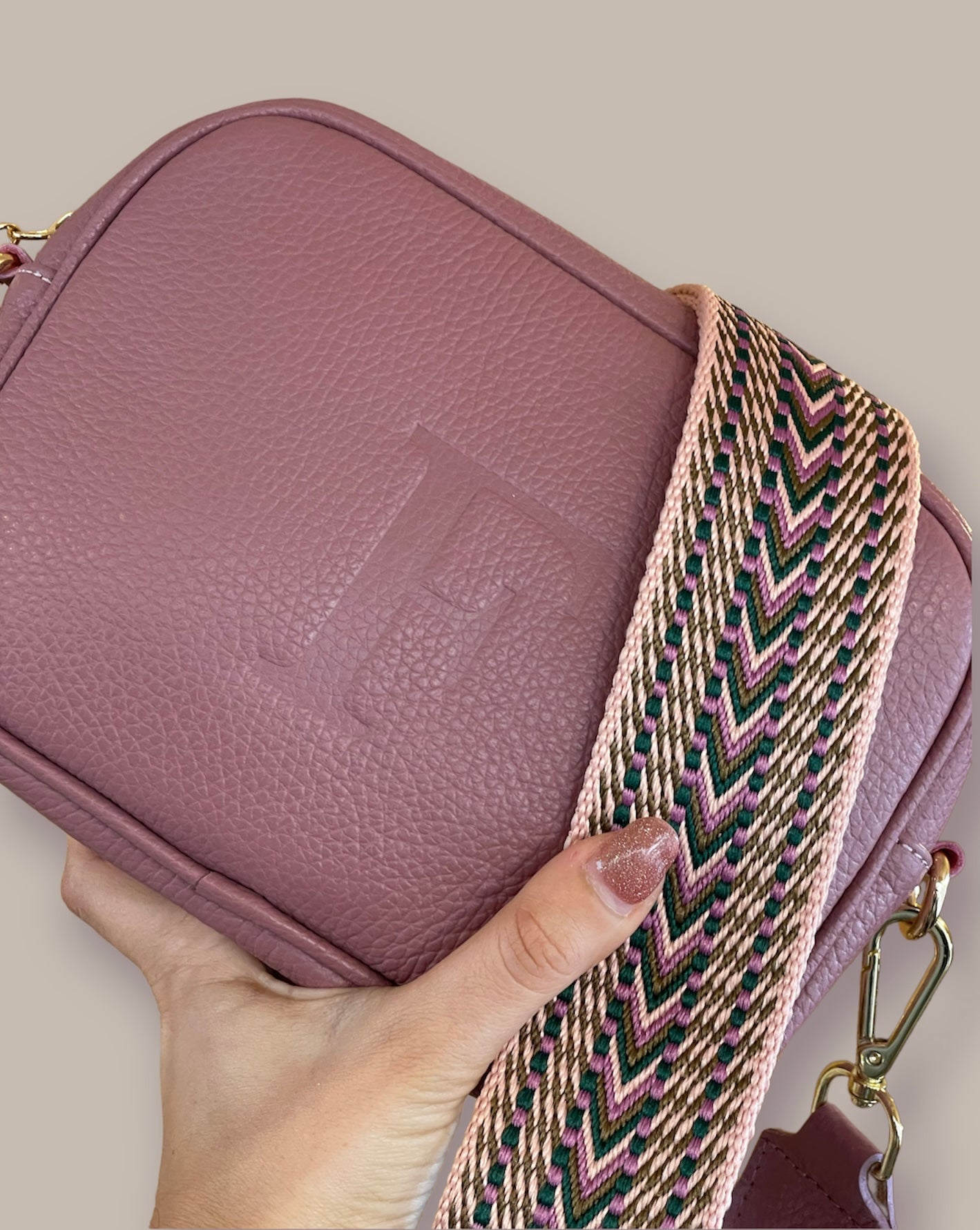 DeGab - Borsa a tracolla rettangolare personalizzabile