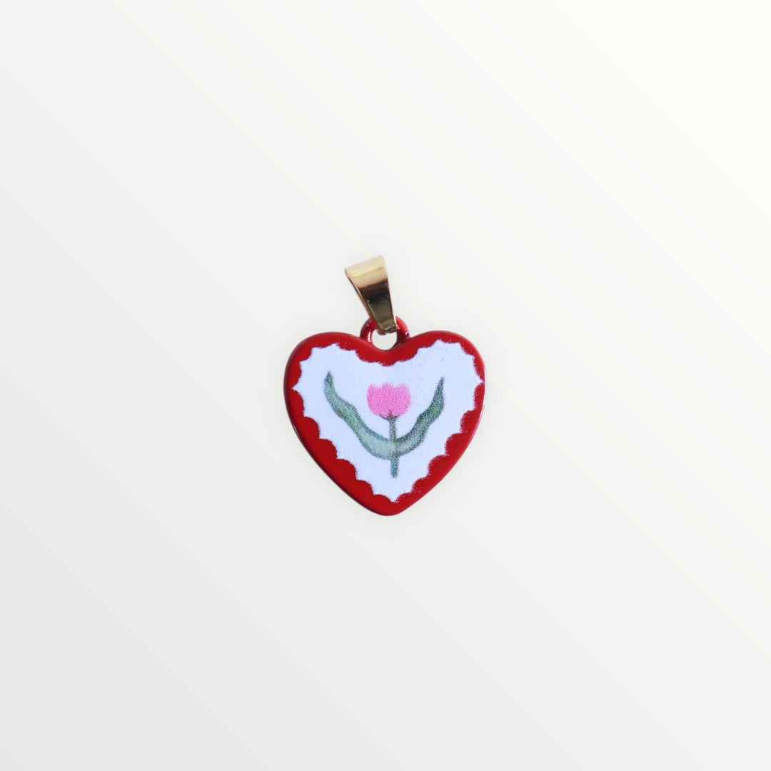 Charm Cuore in fiore