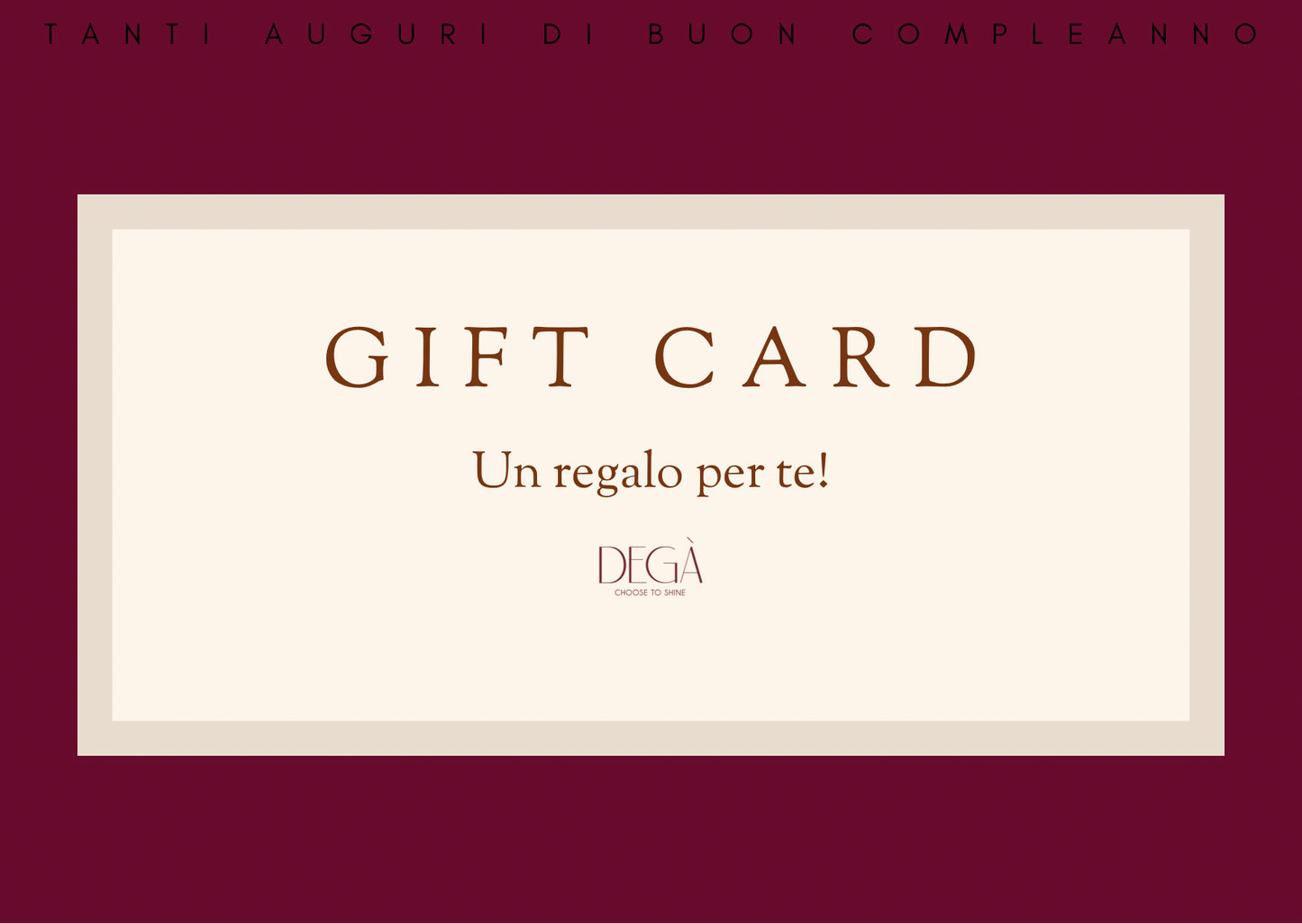 Gift card - Buono regalo